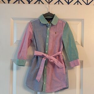 Polo by Ralph Lauren Kids Striped Shirt Dress - Size 3T.
